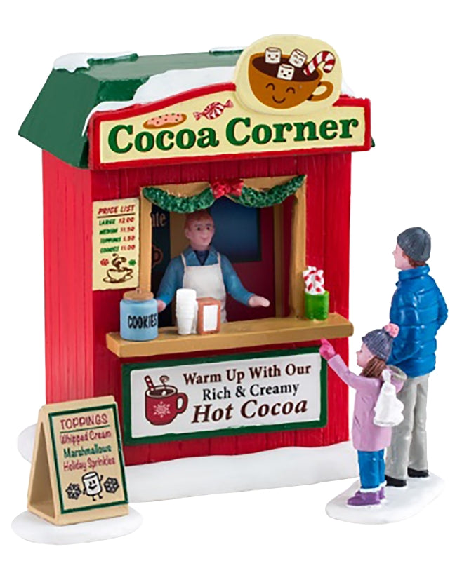 Lemax 1371 Christmas Cocoa Corner, Set of 3 Pack of 8