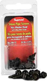 Imperial KK0170 Stovepipe Head Screw, Hex Drive, Self-Drilling Point, Zinc, 12 PK