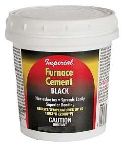 Imperial KK0304 Furnace Cement, Black, 32 oz