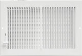 Imperial RG0289 Multi-Shutter Register, 5-1/4 in L, 11-1/4 in W, Steel, White