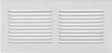 Imperial RG0385 Sidewall Grille, 13-1/4 in L, 7-1/4 in W, Steel, White