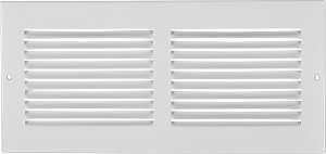 Imperial RG0341 Sidewall Grille, 11-1/4 in L, 5-1/4 in W, Steel, White
