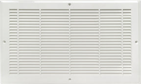Imperial RG2298 Return Air Grille, 12-1/4 in L, 7-1/4 in W, Polystyrene, White