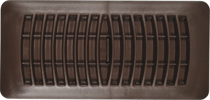 Imperial RG1451 Floor Register, 12 in W Duct Opening, 2-1/4 in H Duct Opening, Polystyrene, Brown