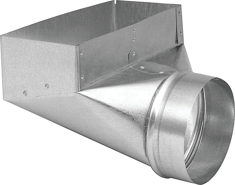 Imperial GV0606 Angle Boot, 4 in L, 10 in W, 4 in H, 90 deg Angle, Steel, Galvanized