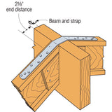 Simpson Strong-Tie 12 in. H X 1.25 in. W 20 Ga. Galvanized Steel Strap