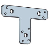 Simpson Strong-Tie 5 in. H X 6 in. W 14 Ga. Galvanized Steel T Strap, Pack of 10