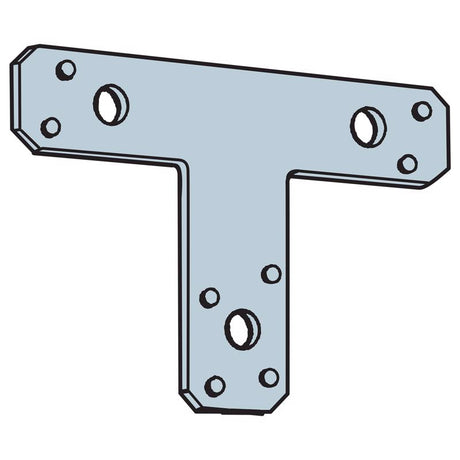 Simpson Strong-Tie 5 in. H X 6 in. W 14 Ga. Galvanized Steel T Strap, Pack of 10