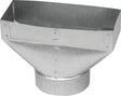 Imperial GV0702 Universal Boots, 7-1/2 in L, 10 in W, 3-1/4 in H, 30 ga Gauge, Steel, Galvanized