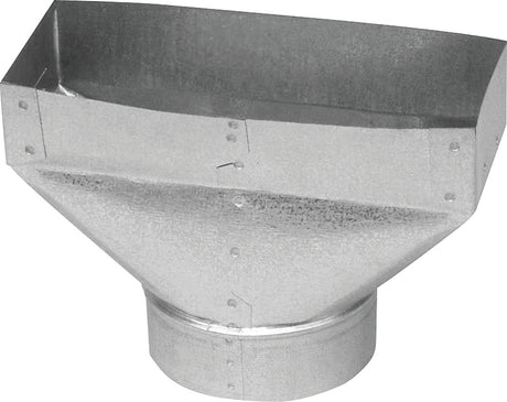 Imperial GV0702 Universal Boots, 7-1/2 in L, 10 in W, 3-1/4 in H, 30 ga Gauge, Steel, Galvanized