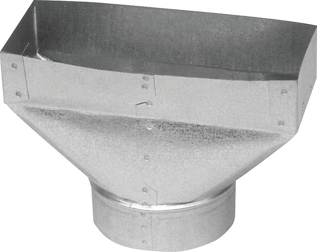 Imperial GV0702 Universal Boots, 7-1/2 in L, 10 in W, 3-1/4 in H, 30 ga Gauge, Steel, Galvanized