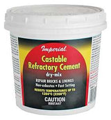 Imperial KK0061 Refractory Cement, Solid, Light Brown, 3 lb Tub