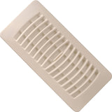 Imperial RG1478 Floor Register, 10 in W Duct Opening, 4 in H Duct Opening, Polystyrene, Almond