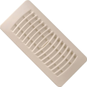 Imperial RG1461 Floor Register, 5-1/4 in L, 11-1/4 in W, Polystyrene, Almond