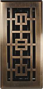 Imperial RG3284 Floor Register, 12 in W Duct, Polystyrene