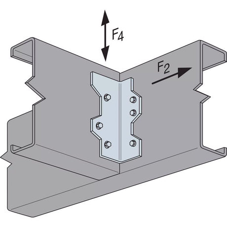 Simpson Strong-Tie Z-Max 2.4 in. W X 5 in. L Galvanized Steel L-Angle