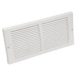 Imperial RG0077 Baseboard Return Air Grille, 24 in L, 6 in W, Rectangle, Steel, White