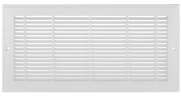 Imperial RG3011 Sidewall Grille, 14 in L, 6 in W, Rectangle, Polystyrene, White