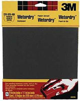 3M 9088 Sandpaper, 11 in L, 9 in W, Extra Fine/Super Fine/Very Fine, Silicone Carbide Abrasive