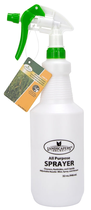 Landscapers Select SX-20583L Spray Bottle, Adjustable Nozzle, PE, White