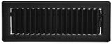 Imperial RG2143 Floor Register, 10 in W Duct Opening, 4 in H Duct Opening, Steel, Black, Powder-Coated