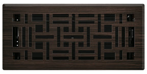 Imperial RG3251-A Decorative Floor Register, 10 in L, 4 in W, Stamped Steel, Oil-Rubbed Bronze