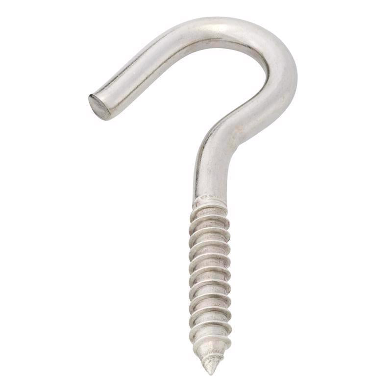 Hampton Small Stainless Steel 4.8125 in. L Clothesline Hook 300 lb 1 pk, Pack of 5