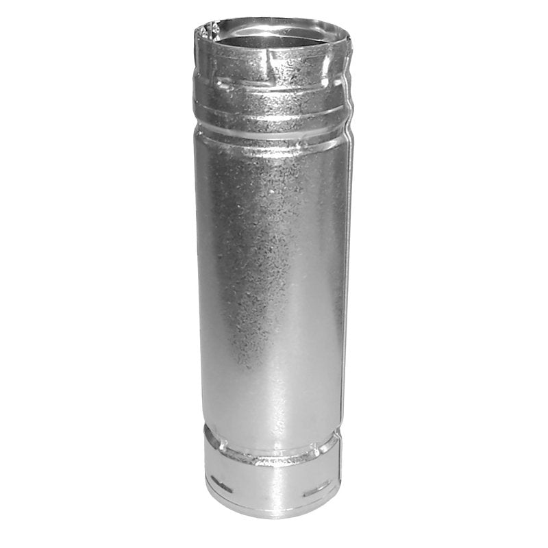 DuraVent PelletVent 3PVL-06R Straight Pipe, 3 in Dia, 6 in L, Stainless Steel