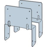 Simpson Strong-Tie ZMax 1.25 in. H X 2.56 in. W 18 Ga. Galvanized Steel End Post Cap