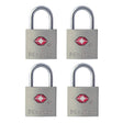 Master Lock 7/8 in. H X 7/16 in. W X 7/8 in. L Steel Key Luggage Lock
