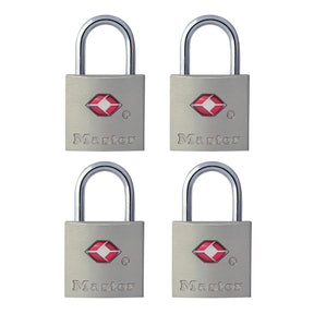 Master Lock 7/8 in. H X 7/16 in. W X 7/8 in. L Steel Key Luggage Lock