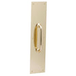 H.B. Ives 15 in. L Bright Brass Brass Pull Plate