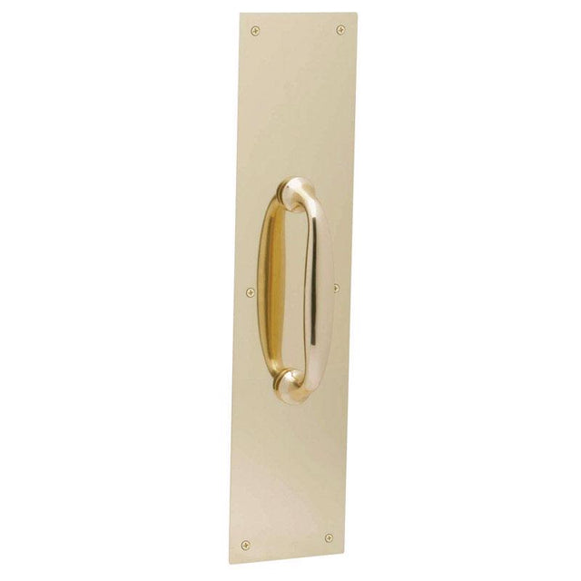 H.B. Ives 15 in. L Bright Brass Brass Pull Plate