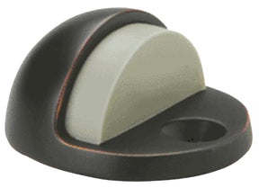 Schlage Ives Series FS436B-716 Dome Stop, 1-3/4 in Dia Base, Brass, Aged Bronze