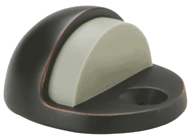 Schlage Ives Series FS436B-716 Dome Stop, 1-3/4 in Dia Base, Brass, Aged Bronze