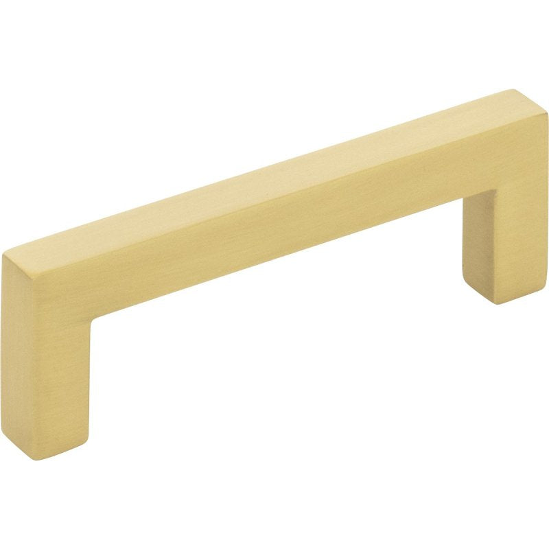 KasaWare K7063BG-8 Square Bar Cabinet Pull, 3-3/8 in L Handle, 1-1/8 in Projection, Zinc, Brushed Gold