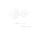 Ace 6 in. L Stainless Steel Heavy Duty T Hinge 1 pk