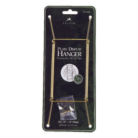 Tripar 10 to 14 in. Brass Plate Hanger 1 pk