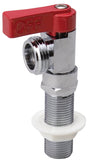 B & K 102-209 Replacement Washing Machine Valve, Brass, Red, Chrome-Plated, For: Washing Machine Outlet Boxes