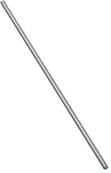 National Hardware N179-317 Threaded Rod, 1/4-20 Thread, 12 in L, A Grade, Steel, Zinc, UNC Thread, Pack of 3