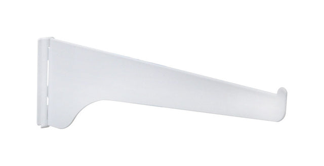 Knape & Vogt White Steel Regular Duty Bracket 16 Ga. 6 in. L 160 lb, Pack of 10