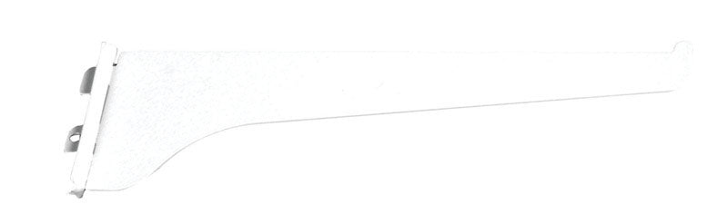 Knape & Vogt White Steel Regular Duty Bracket 16 Ga. 10 in. L 160 lb, Pack of 10