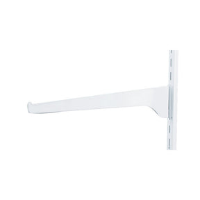 Knape & Vogt White Steel Regular Duty Bracket 16 Ga. 12 in. L 160 lb, Pack of 10