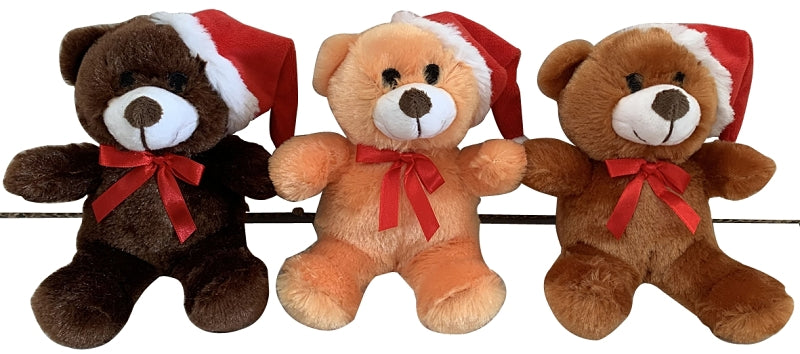 Hometown Holidays 28503 Christmas Figurine Assortment, 6.5 in H, Teddy Bears, Polyester, Brown, Pack of 36