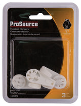 ProSource PH-121122-PS Picture Hanger, 25 lb, Plastic, White, White, Nail-In Mounting