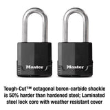 Master Lock Magnum 2 in. H X 1-5/16 in. W X 2 in. L Steel Ball Bearing Locking Weather-Resistant Pad