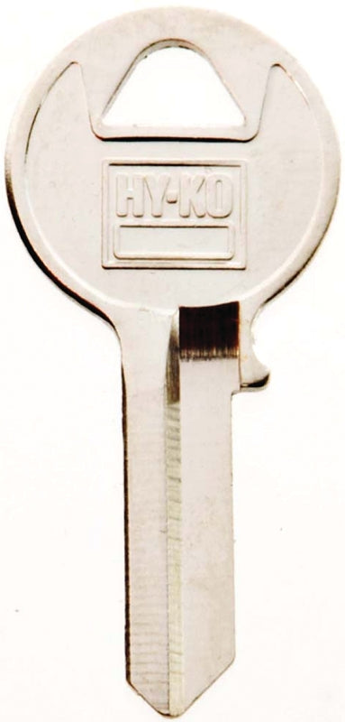 Hy-Ko 11010VR7 Key Blank, Brass, Nickel, For: Viro Cabinet, House Locks and Padlocks, VR7 Key Number, Pack of 10