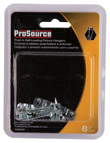 ProSource PH-121126-PS Picture Hanger, 4.5 lb, Steel, Zinc, Zinc, Nail-In Mounting