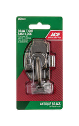 Ace Bronze Brass Window Lock 1 pk