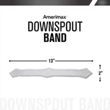 Amerimax 0.25 in. H X 2 in. W X 13.5 in. L White Aluminum K Downspout Strap, Pack of 50